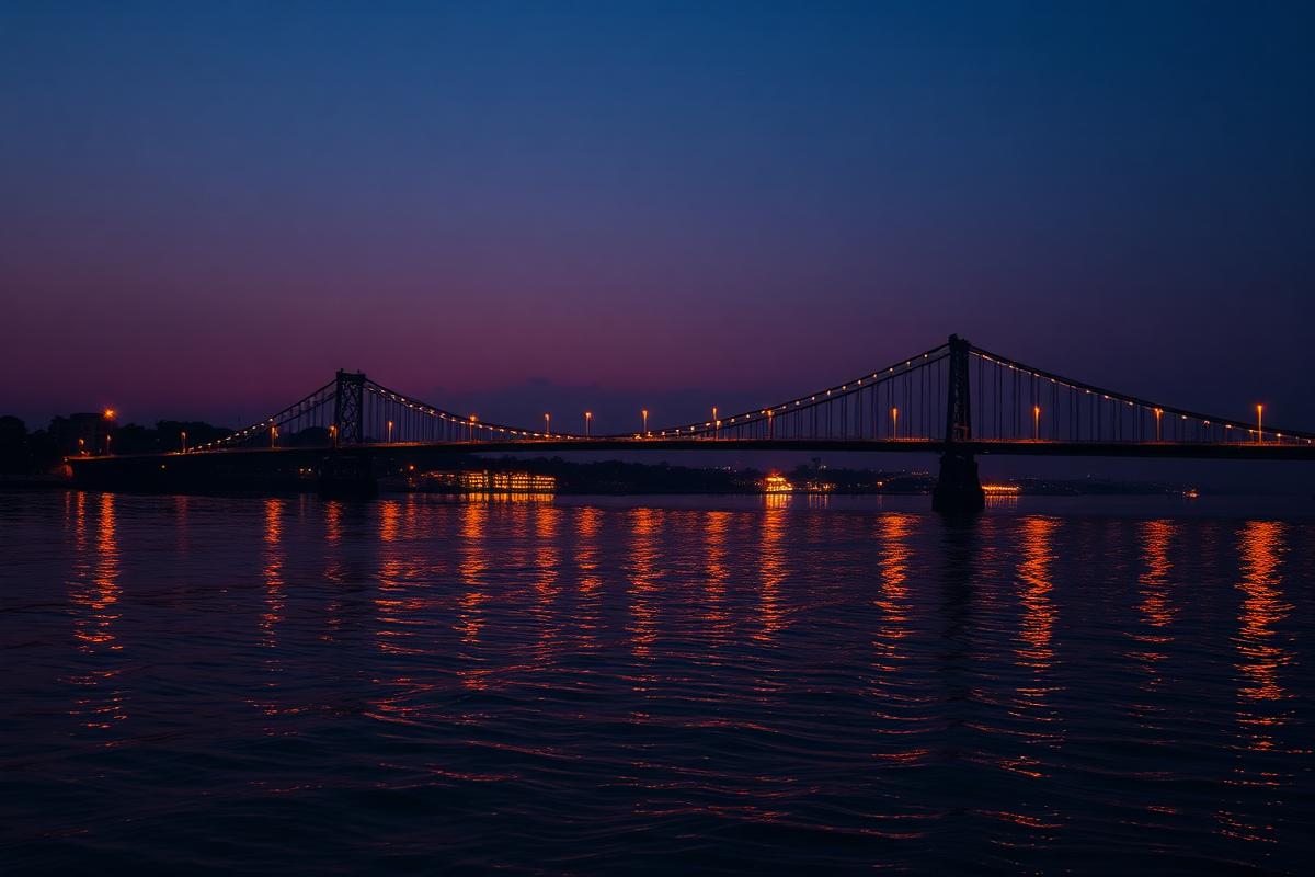 Howrah Bridge in Kolkata at dusk — Speech Data Collection in Kolkata